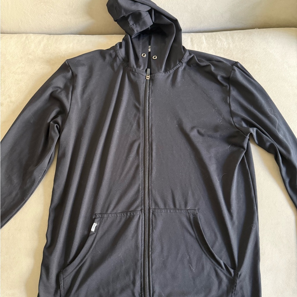 Barbell Apparel Black Zip-Up Stealth Hoodie